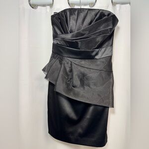 White House Black Market Strapless Black Dress